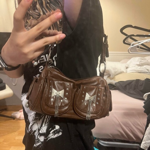 Brown Leather Women's Bag - Picture 7 of 8